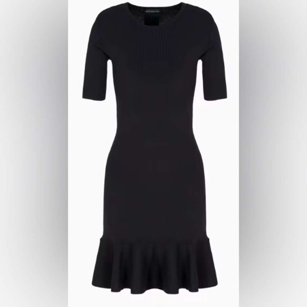 Armani Exchange Black Mini Dress